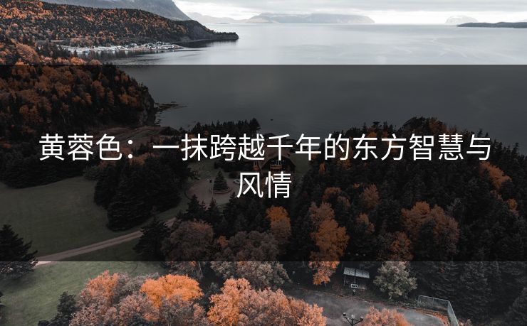 黄蓉色：一抹跨越千年的东方智慧与风情