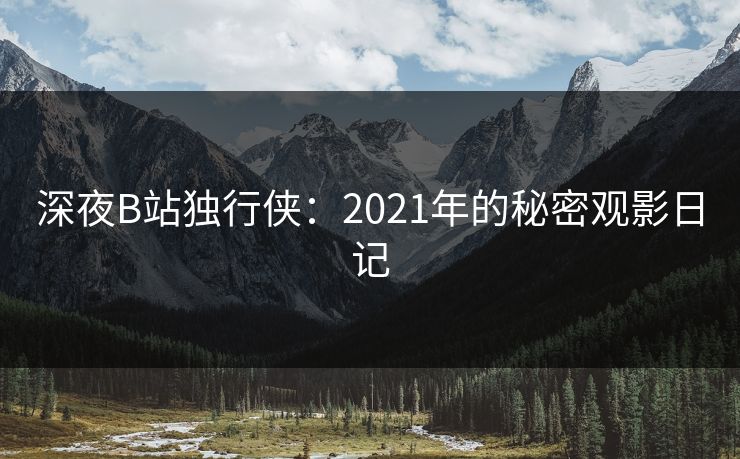 深夜B站独行侠：2021年的秘密观影日记